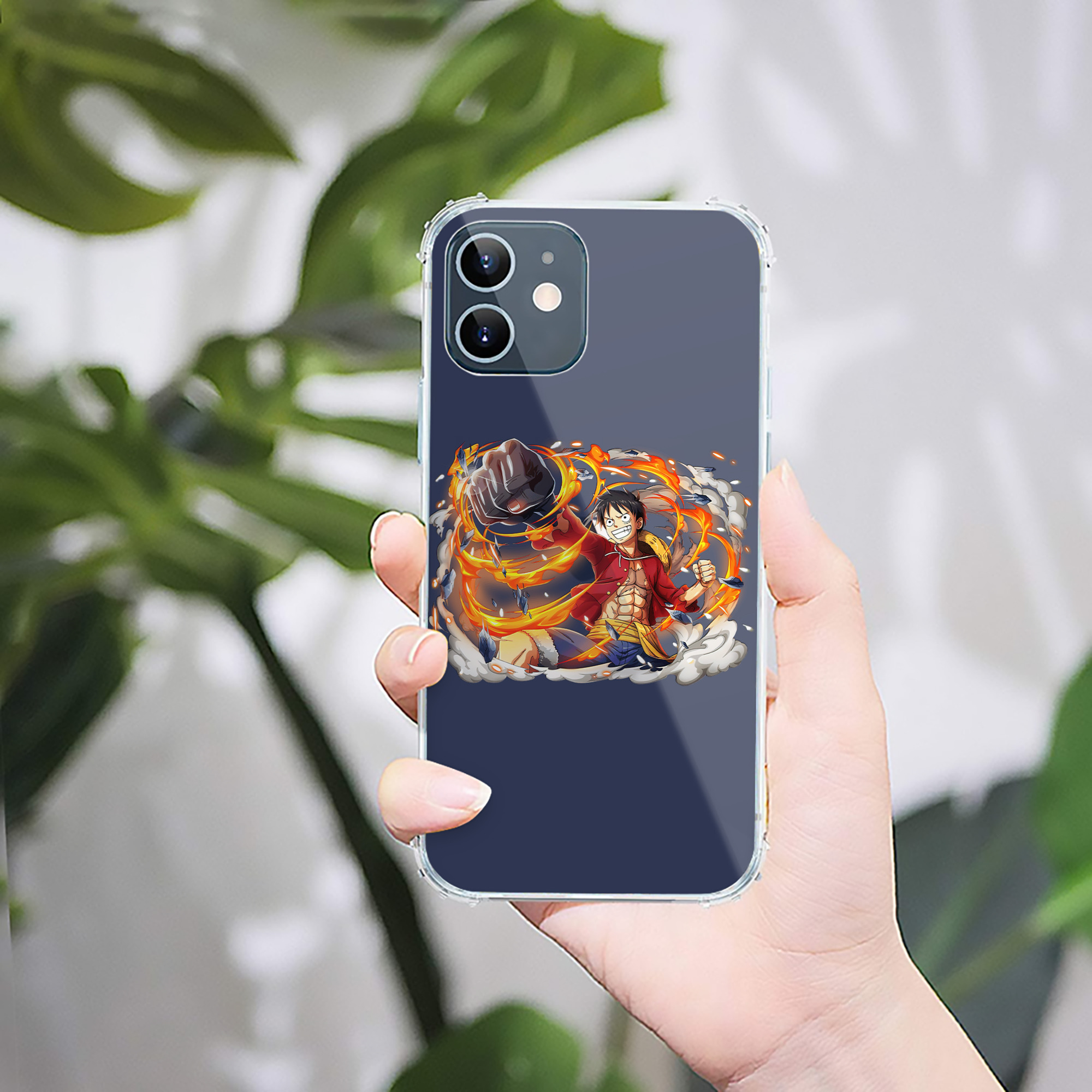 （画像用） ワンピース モンキー・D・ルフィ ONE PIECE Monkey D. Luffy 【iPhone 12シリーズ対応】透明スマホケース（クリアソフトケース）